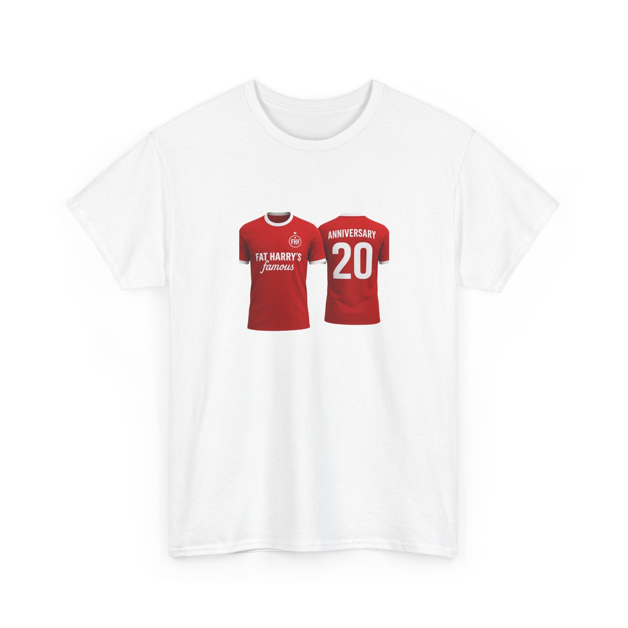 Anniversary Soccer Jersey T-Shirt – "20" Personalized Team Tee