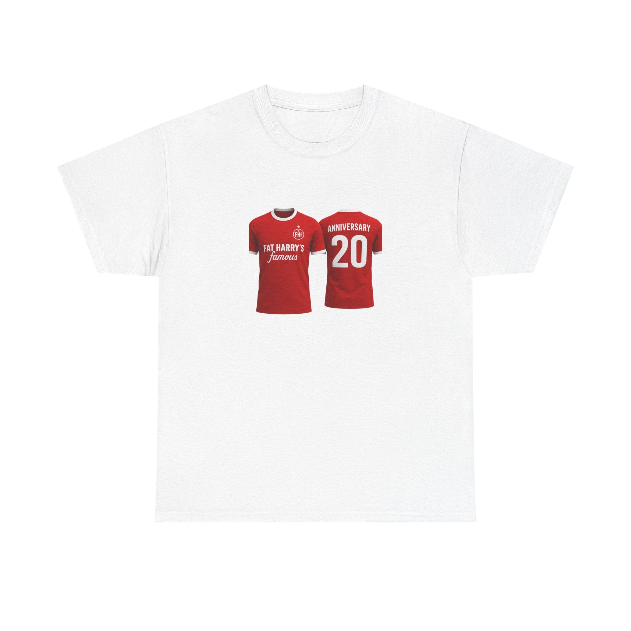Anniversary Soccer Jersey T-Shirt – "20" Personalized Team Tee